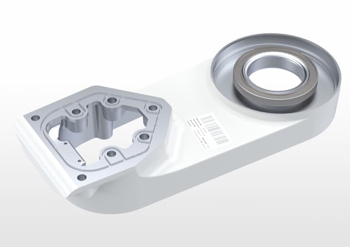 ABB機器人配件 ABB配件原廠型號 3HAC077813-001 Lower arm support CR