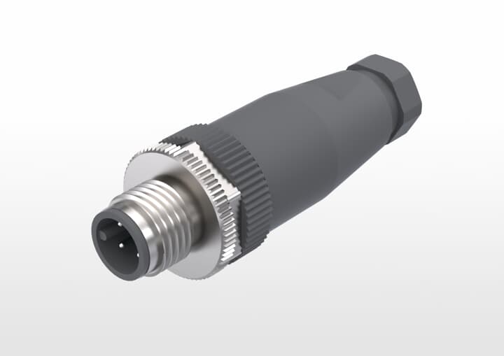 ABB機器人配件 ABB配件原廠型號 3HAC068412-001 M12 Male,4pos A-codeSig Straight screwed