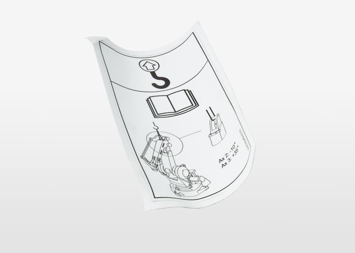 ABB配件Instruction plate 原廠型號3HAC025469-001 ABB配件官方質保 - ABB機器人配件大全