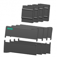 SIMATIC S7-1200，備件 正面翻蓋 CPU 1214 （CPU 1214 頂部正面翻蓋 /前面翻蓋下/信號 機(jī)載蓋板） 每個 4 件