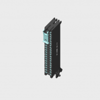 SIMATIC S7-1500，前連接器 以 Push-In 技術包裝，40針 針對 25mm 寬模塊 和 S7-1500 的緊湊型 CPU， 包括電纜扎帶