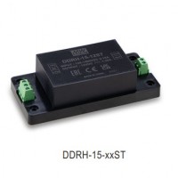 meanwell明緯 直流/直流 導軌式 15W高可靠150~1500Vdc超寬輸入DC-DC轉換器 DDRH-15-12ST