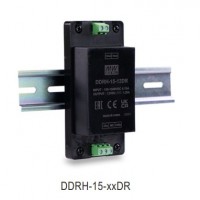 meanwell明緯 直流/直流 導軌式 15W高可靠150~1500Vdc超寬輸入DC-DC轉換器 DDRH-15-05DR