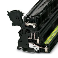 菲尼克斯接線端子 UT 4-PE/HESILED 24 (5X20) - 保險絲接線端子  物料號：3070053