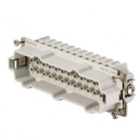 魏德米勒 固定回路插芯 HE 系列 - 16A、500V、6 - 48 針 訂貨號(hào) 1211500000 / 重載HDC HE 24 MC