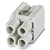 魏德米勒 固定回路插芯 HQ 系列 - 10A-40A、250V-690V、5-17 針 訂貨號 3103530000 / HDC HQ 3 FC
