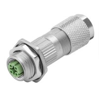 魏德米勒 接插件 RockStar?ModuPlug  工業(yè)以太網(wǎng)  訂貨號(hào)   2783150000 / SAIBGI-M-4D-5/9.7-M12-WDF